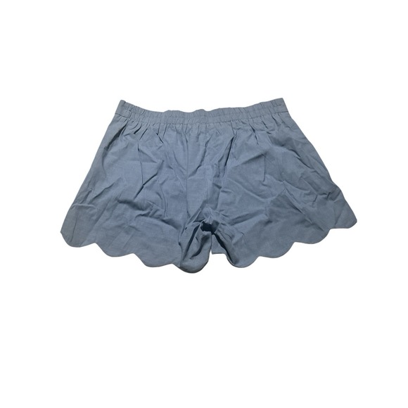 Eesome Blue Scallop Hem shorts plus 1x lined NWT Preppy Casual - Picture 4 of 6
